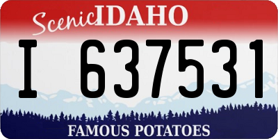 ID license plate I637531