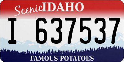ID license plate I637537
