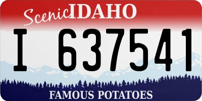 ID license plate I637541
