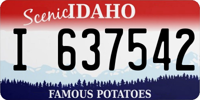 ID license plate I637542
