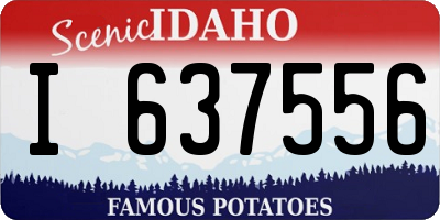 ID license plate I637556