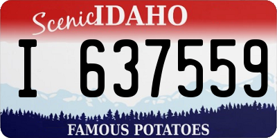 ID license plate I637559