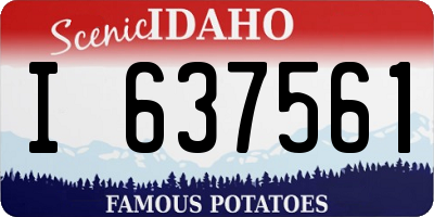 ID license plate I637561