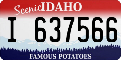 ID license plate I637566