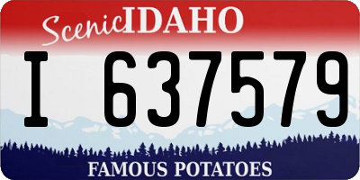 ID license plate I637579
