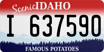 ID license plate I637590