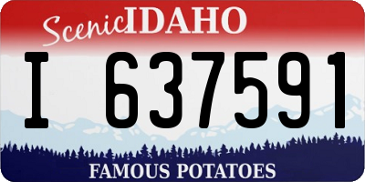 ID license plate I637591
