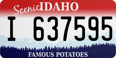 ID license plate I637595