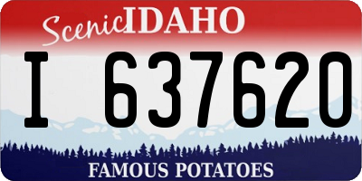 ID license plate I637620
