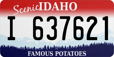 ID license plate I637621