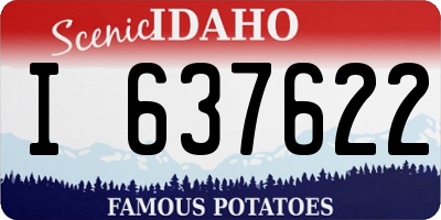 ID license plate I637622
