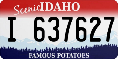 ID license plate I637627