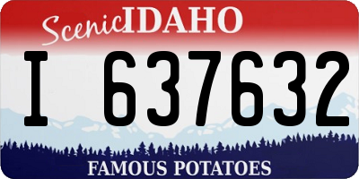 ID license plate I637632