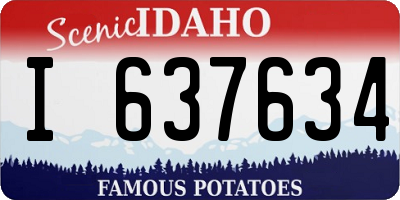 ID license plate I637634