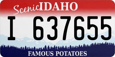 ID license plate I637655