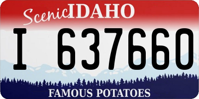 ID license plate I637660