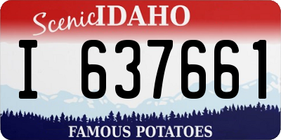 ID license plate I637661