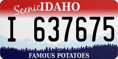 ID license plate I637675