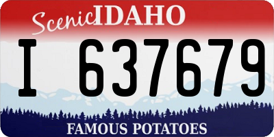ID license plate I637679