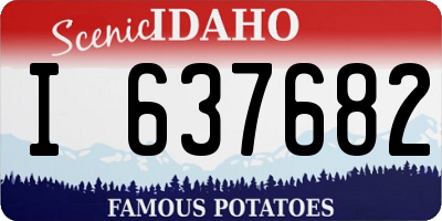 ID license plate I637682
