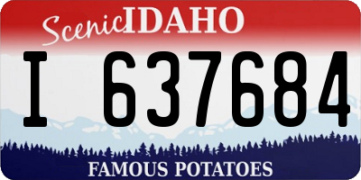 ID license plate I637684