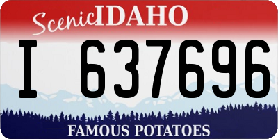 ID license plate I637696