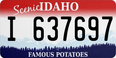 ID license plate I637697