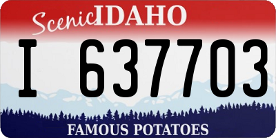 ID license plate I637703