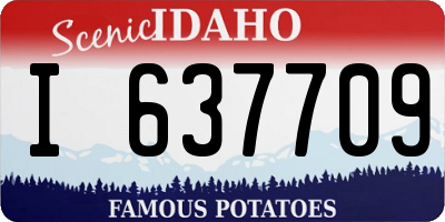 ID license plate I637709