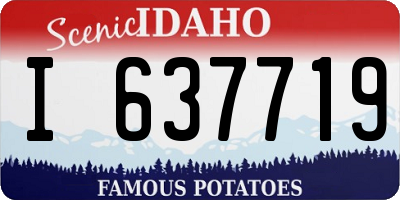 ID license plate I637719