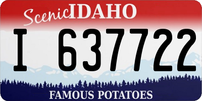 ID license plate I637722