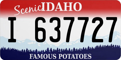 ID license plate I637727