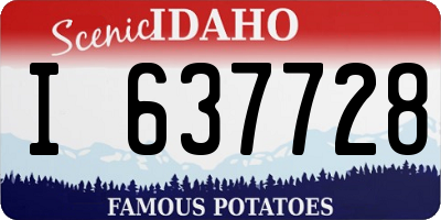 ID license plate I637728