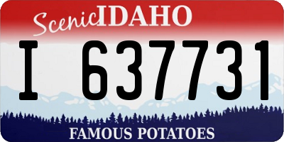 ID license plate I637731