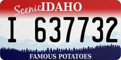 ID license plate I637732