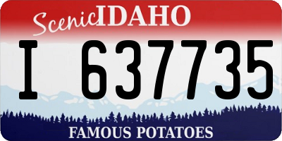 ID license plate I637735