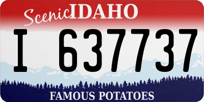 ID license plate I637737