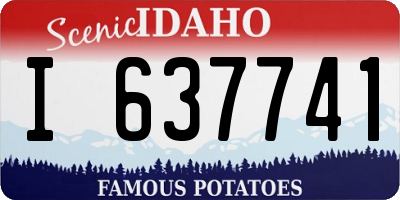 ID license plate I637741