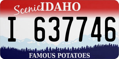 ID license plate I637746