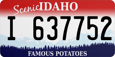 ID license plate I637752