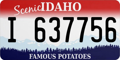 ID license plate I637756