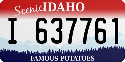 ID license plate I637761