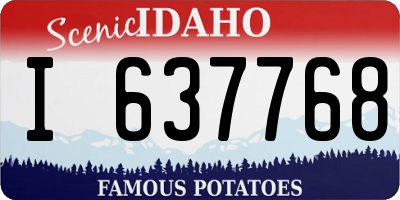 ID license plate I637768