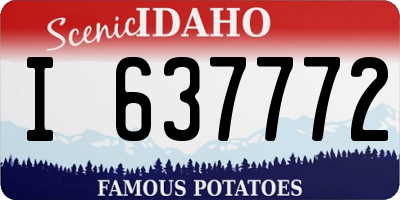 ID license plate I637772