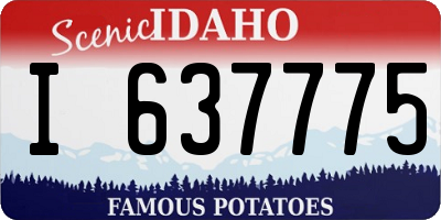 ID license plate I637775