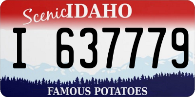 ID license plate I637779