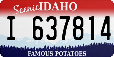 ID license plate I637814