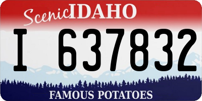 ID license plate I637832