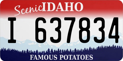 ID license plate I637834