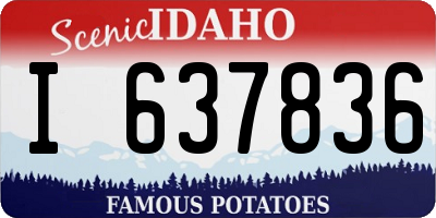 ID license plate I637836